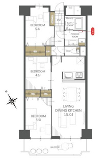 【間取り】ローズハイツ宝塚 