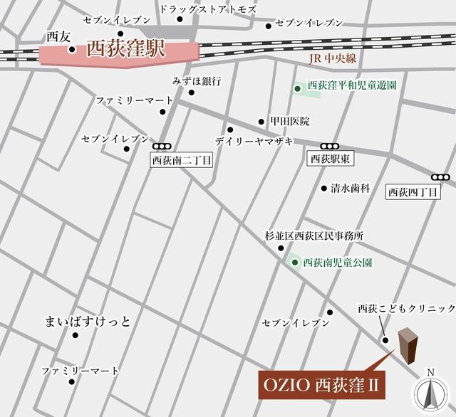 OZIO西荻窪Ⅱの地図