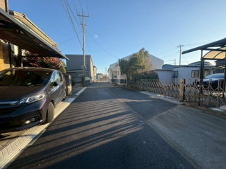 【前面道路含む現地写真】 | 川越市霞ケ関東1丁目　建築条件なし売地　東武東上線『霞ヶ関駅』徒歩7分　【霞ヶ関東小学区】
