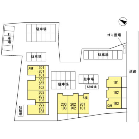 セントラルタウンＡの区画図