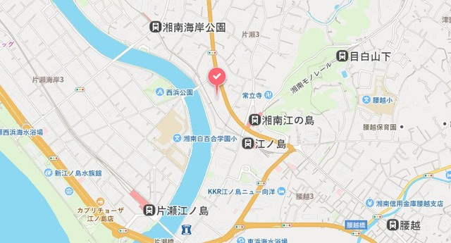 ホクラニ湘南の地図