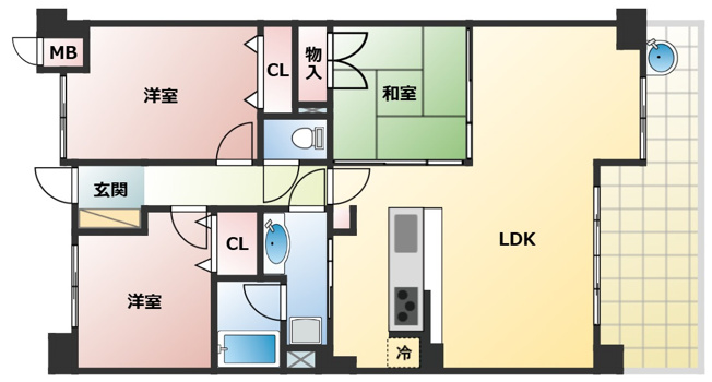 【間取り】 | レジディア千里万博公園