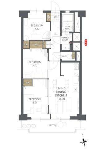 【間取り】川口サマリヤマンション 