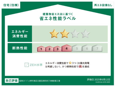 【省エネ性能ラベル】 | フジパレス初芝駅南ウエスト