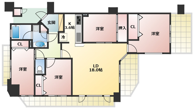 【間取り】 | レジディア千里万博公園