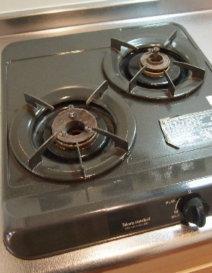 ルーブル早稲田六番館のキッチン|２口システムガスキッチン★(同一仕様写真）