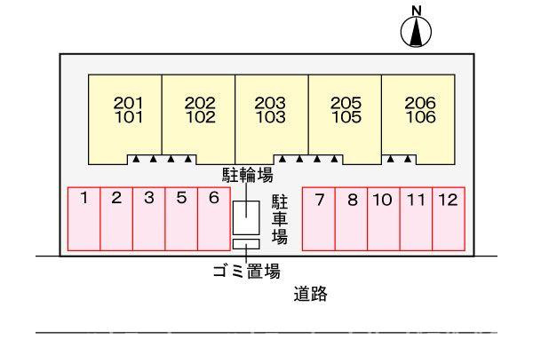 ローツェ松葉の区画図