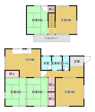 新垢田南町　中古一戸建ての間取り