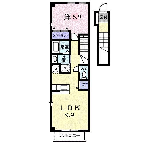【間取り】 | フルールＭ２