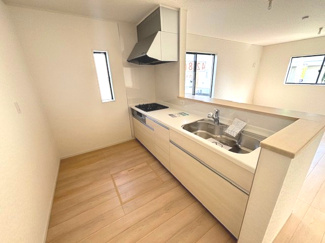 【キッチン】 | 安佐南区川内2（JR緑井駅）NO8 | 機能的なシステムキッチン☆都市ガス