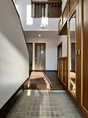 ☆★☆3月完成見学会開催☆★☆松橋町両仲間戸建ての玄関