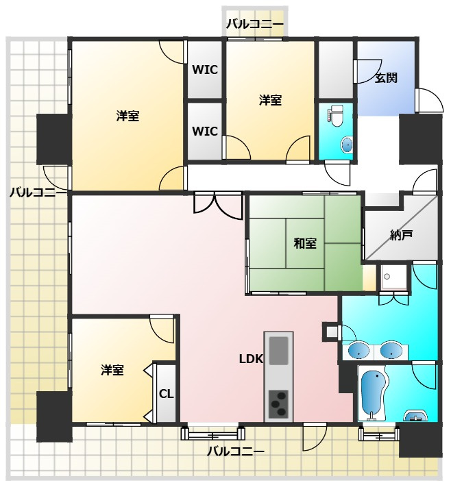 アルバ松江城☆☆☆完成見学会開催☆☆☆の間取り