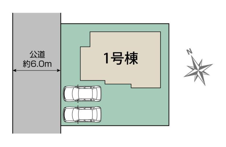 阿見町荒川本郷　新築戸建の区画図