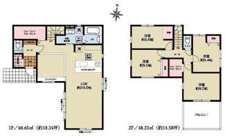 【間取り】 | 川越市山田　新築分譲　西武新宿線『本川越駅』徒歩49分　【山田小学区】