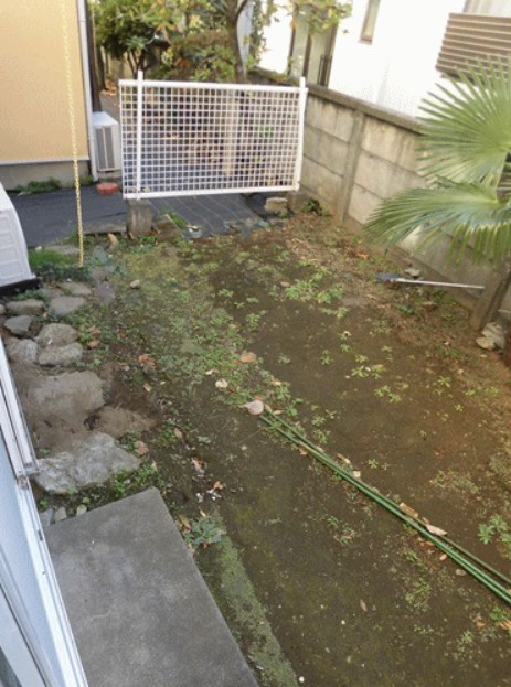 テラスハウスの庭