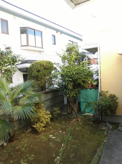 テラスハウスのバルコニー