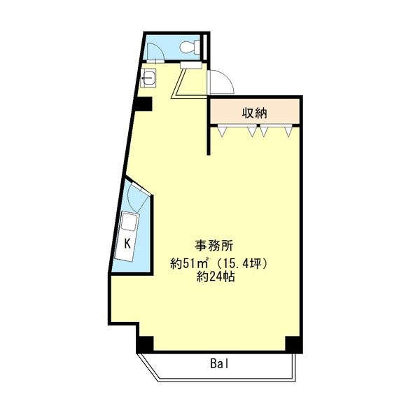 ダイソー１８号館（旧ビル名：第１ムツミビル）の間取り