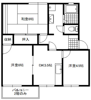 【間取り】 | フレグランス三ツ沢Ａ