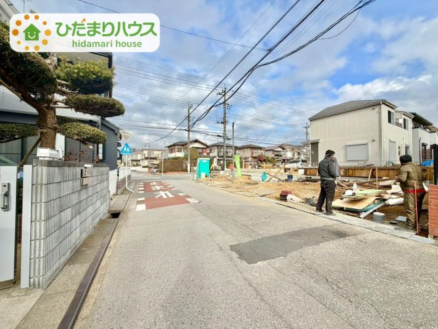 野田市岩名第9　新築戸建　2号棟の前面道路含む現地写真|2026.1現地写真です(^^)/2号棟