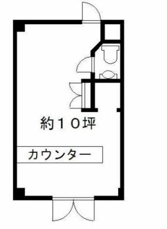 大津市大将軍１丁目の店舗事務所の間取り