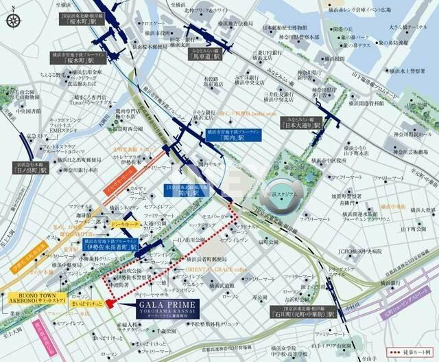 横浜市南区永楽町２丁目の賃貸マンションの地図