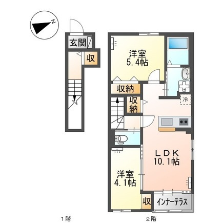 仮）取手市本郷４丁目新築アパートの間取り