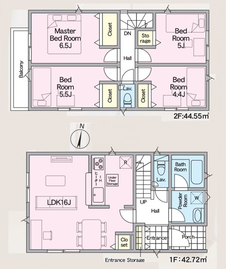 【間取り】 | 糟屋郡須恵町植木第8　2号棟（全2棟）【仲介手数料無料・0円】 | 平日、土日祝日もお好きな日時にご見学可能です。お気軽にお問合せ下さい。
