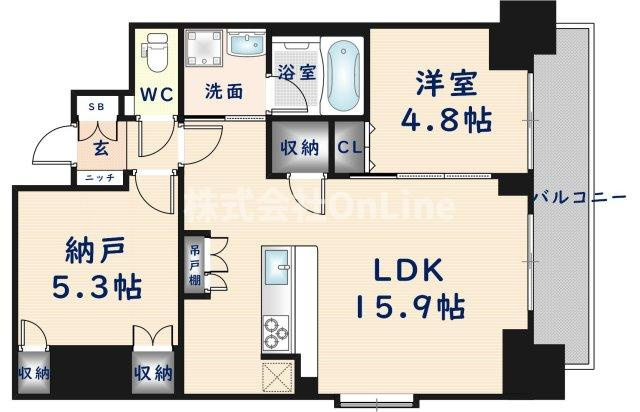 【間取り】 | スプランディッド上本町WEST