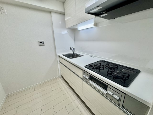 朝日プラザシティ・サザンパーク二番街のキッチン|R4年頃入れ替え済。システムキッチン。ハウスクリーニング済。大変きれいです。