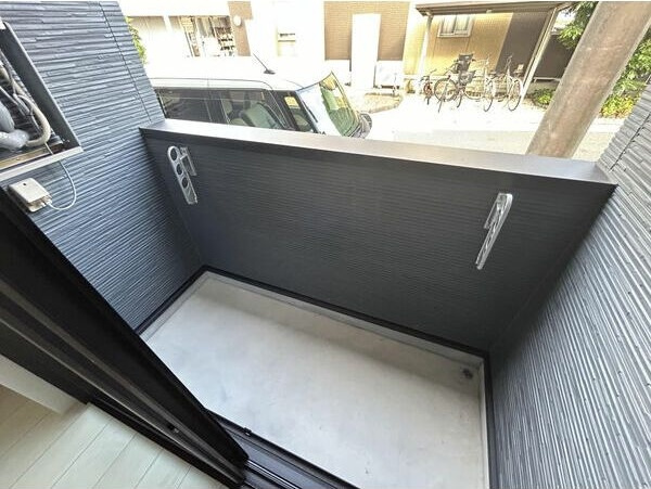 プルミエール角割町のバルコニー