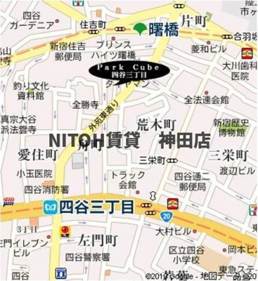 【地図】 | パークキューブ四谷三丁目