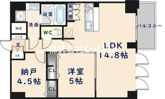 【間取り】 | スプランディッド上本町WEST