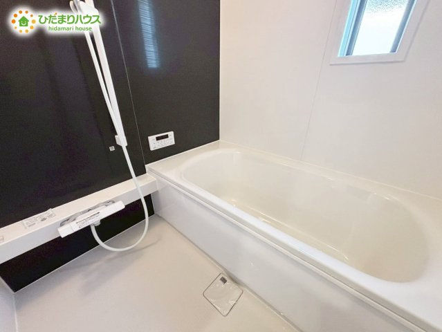 野田市中野台第13　新築戸建　1号棟の浴室|いつまでも入っていられるような広々とした浴室が魅力的です(^^)/							
