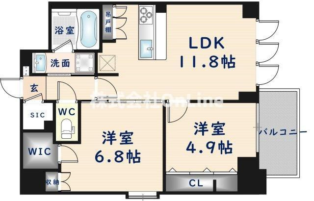 【間取り】 | スプランディッド上本町WEST