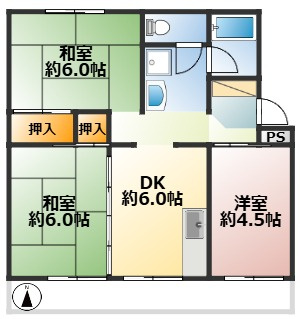 【間取り】 | 清水が丘コーポラス | ☆神戸市垂水区　清水が丘コーポラス☆