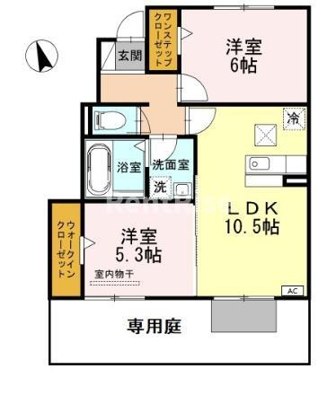 ハルトリーゲル アネックスの間取り