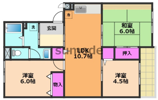 【間取り】 | アリュールKOKUBO