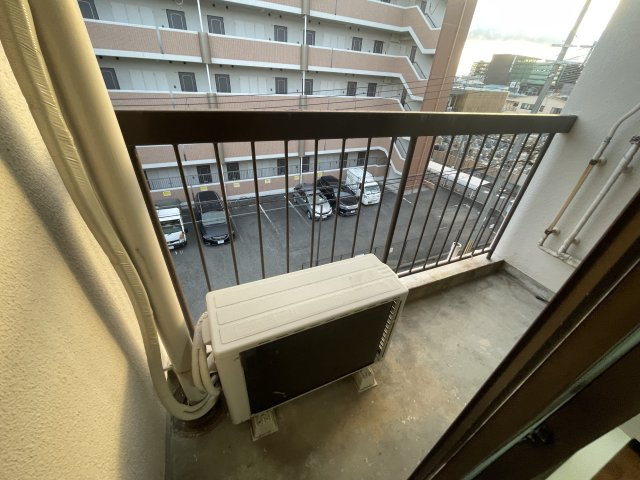 大石北町マンションのバルコニー