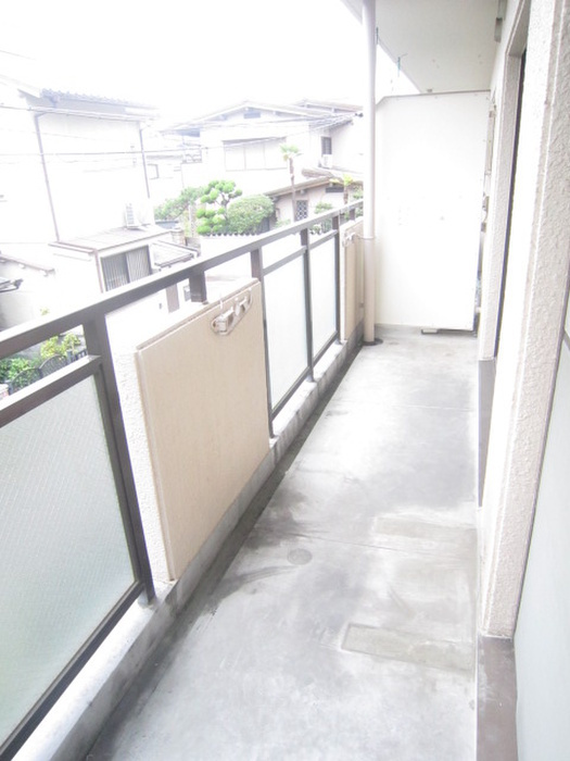 北町ハイツのバルコニー