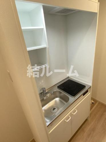 板橋区新河岸３丁目のアパートのキッチン