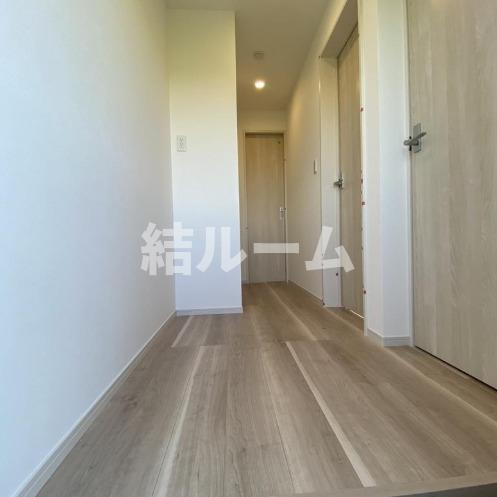 板橋区新河岸３丁目のアパートの玄関