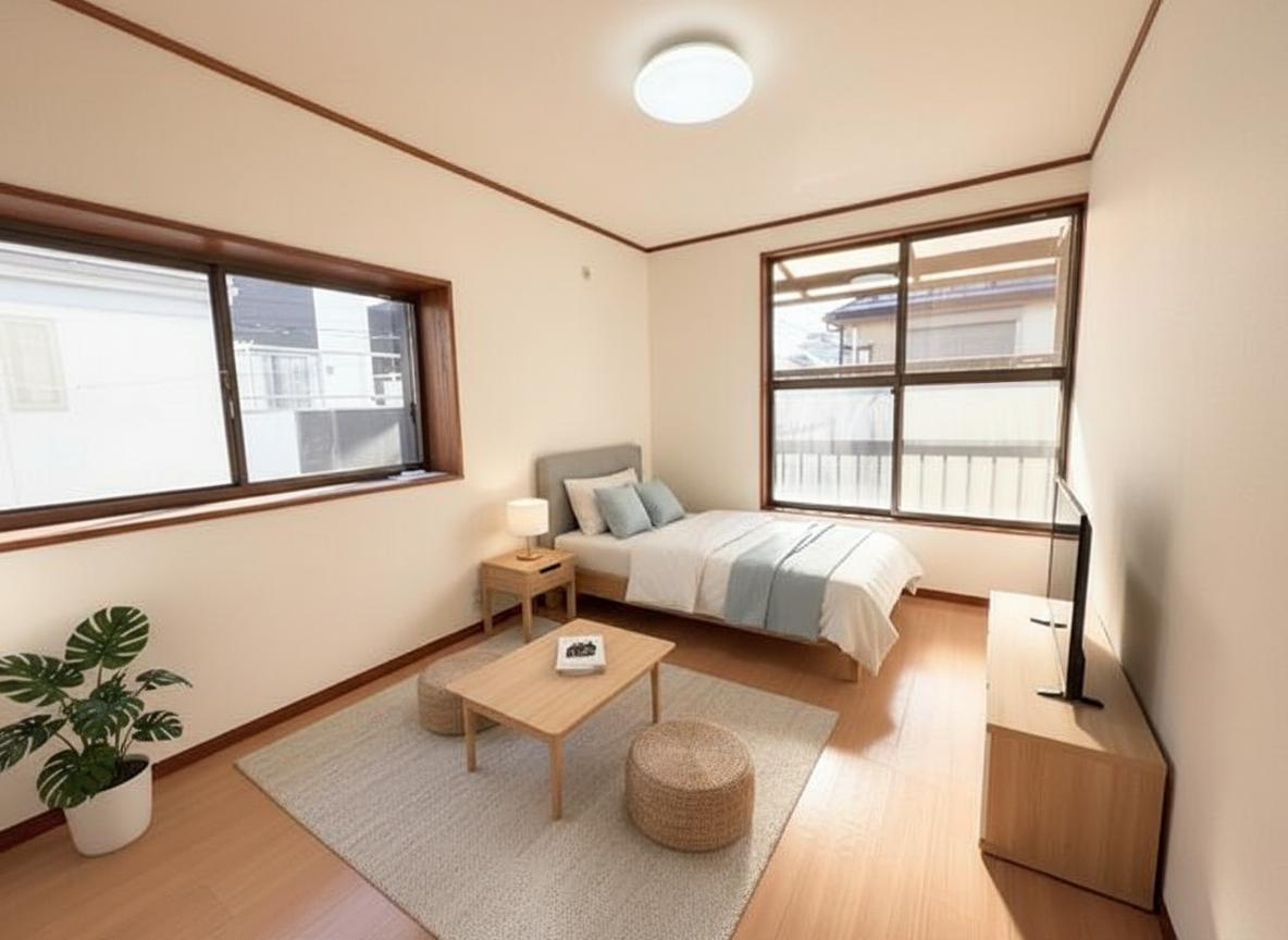 所沢市向陽町の寝室|落ち着いて過ごせるお部屋なので、寝室にいかがでしょうか