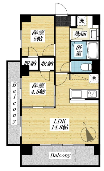 【間取り】 | センチュリー八王子ルミエール