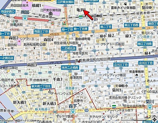 セゾンドミキの地図