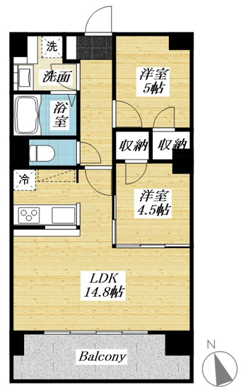 【間取り】 | センチュリー八王子ルミエール
