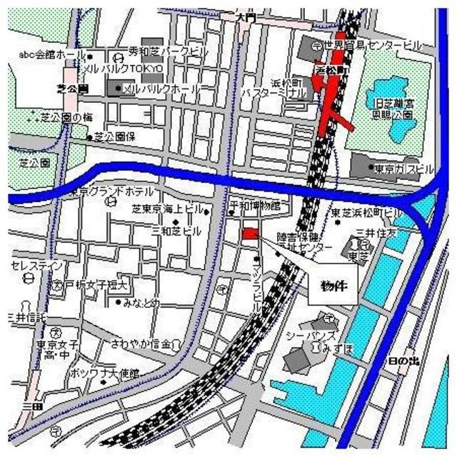 パークアクシス浜松町の地図