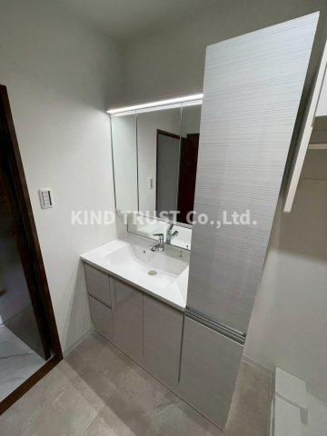 ビレッジアール大淀南の洗面所|コンパクトで使いやすい洗面所