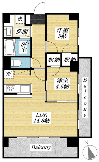 【間取り】 | センチュリー八王子ルミエール