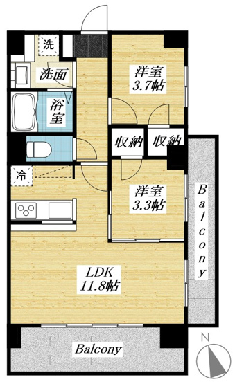 【間取り】 | センチュリー八王子ルミエール