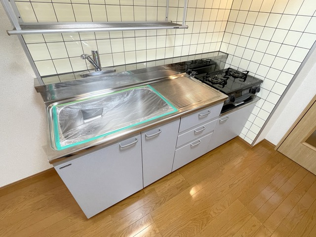 山主ビルのキッチン|★グリル付き２口ガスコンロ設置★